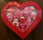 ECCOLO Love Pop Silicone Stretch Friendship Rings Set Of 10