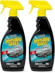 Invisible Glass 92164-2PK 22-Ounce Premium Glass Cleaner and Window Spray for Auto and Home, Streak-Free Shine on Windows, Windshields, and Mirrors, Residue-Free, Ammonia-Free, Tint Safe, Pack of 2
