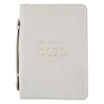 Simply Faith Bible Cover Psalm 119:105 Size 7in W x 10in H x 1.5in D Pack of 2