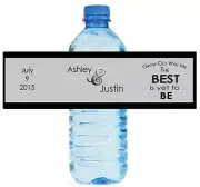 100 Grow Old with me Wedding Anniversary Engagement Party Water Bottle Labels