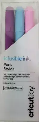 Cricut Joy Infusible Ink Pens Set NEW Wild Aster Bright Teal Party Pink