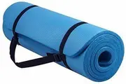 15MM Thick Yoga Mat Non-slip Exercise Fitness Gymnastic Mat Lose Weight Pad-Sky Blue