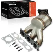 Front Right Exhaust Manifold Catalytic Converter with Gasket Kit Direct-Fit Compatible with Volvo XC60 XC70 2011-2015 3.2L, S80 2011-2014 3.2L, E.P.A. Compliant, Replace# EC41163