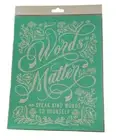 New Chalk Couture Transfer Stencil Size B "Words Matter"