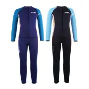 2.5mm Boy's Split Type Diving Suit Surfing Wetsuit Long Sleeve Clothes Pants