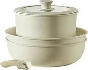 Cookware - Safe Saucepan Set, Stock Pots And Pans For Cooking | RV Kitchen Set, Stock Pot, Removable Handle For Cooking Frying Pans