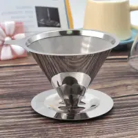 在飛比找momo購物網優惠-coffee play304不鏽鋼咖啡濾杯-1~4杯(咖啡濾