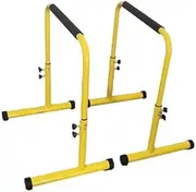 Perfeclan 2 Pieces Stand Bar Sturdy Heavy Duty Gymnastics Bar Push up Stand Height Adjustable for Upper Body Exercise Equipment