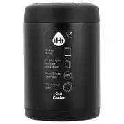 HydroJug, Standard Can Cooler, Black, 12 oz