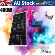 12V 400W 450W Solar Panel Kit Mono Battery Home Caravan Camping Charging Power
