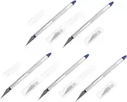 TEMPNAP 5 Sets Carving Knife Mini Scrapbook Hand Carving Tools DIY Carving Knives Hand Account Tool Engraving Pottery Scraper Pen DIY Carving Tool Aluminum Silver