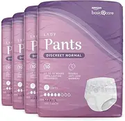 Amazon Basic Care Lady Pants Discreet Normal, Large, 28 Count (4 Packs of 7), White