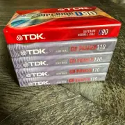 TDK Superior High Bias 110 min IEC II (4) & Normal Bias 90 min Cassette Tape New