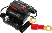 CRILSTYLEO 60a Inline Manual Reset Circuit Breaker High Fuse Holder for Yacht Rv Solar Dc Disconnect Switch