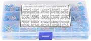 YDuupxe 100pF-10000pF 15 Value 3KV High Voltage Ceramic Capacitors Assortment Kit with Storage Box Pack of 450