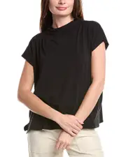 EILEEN FISHER Funnel Neck Square Top