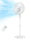 PELONIS 16'' Pedestal Remote Control Oscillating Stand Up Fan 7-Hour Timer, 3...