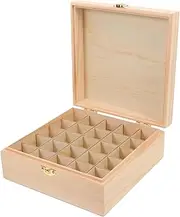 CHILDWEET Box Wooden Essential Oil Box Compartments Essential Oils Holder Delicate Essential Oil Case Essential Oil Bottle Case Essential Oil Bottle Organizer Wooden Essential Oil Case