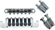 Guitar Roller Saddle Bridge with Fine Tuners & TP-6 Tailpiece for Epiphone LP/SG