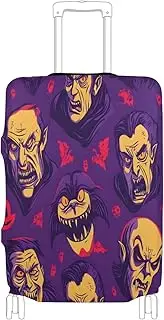 [Joisal] Halloween Vampire Luggage Covers Tsa Approved Fit 18-32 Inch Luggage, Halloween Vampire, L 26-28 in