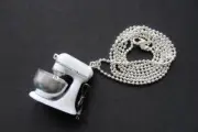 Food Processor Necklace Miniblings 80cm Cooking Baking Kock Kitchen Mixer