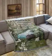 Virah Bella - If You Could See Me Now - Inspirational Tapestry Throw - 50"x60"
