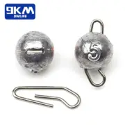 9KM Cheburashka Cheb 10Pcs Ball Sinkers Weights Jig Head 2g~12g Soft Lure Group
