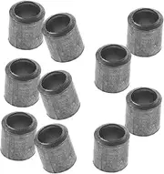 Yardwe 10pcs Iron Wedge Kit with Wooden Handle Safety Round Handle Wedges for Splitting Axe Hammers and Tree Felling for Woodworking Furniture Levelling