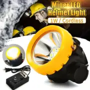 4500LUX Cordless Miners LED Head Helmet Light Safety Cap Lamp Torch Waterproof