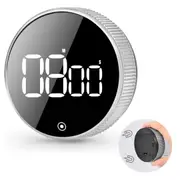Magnetic LED Digital Kitchen Timer Large LCD Countdown Loud Alarm Stopwatch Work