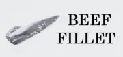 Beef Fillet, Label, Commercial, Food, B/W, Meat Takeaway, Asian, Indian