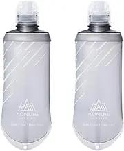 TRIWONDER TPU Soft Folding Water Bottles BPA-Free Collapsible Flask for Hydration Pack - Ideal for Running Hiking Cycling Climbing