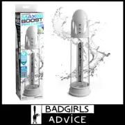 Pump Worx Max Boost Pro Flow 20cm Insert Auto Sucking Penis Pump Usb - White