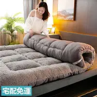 在飛比找樂天市場購物網優惠-日式羽絨床墊 軟床墊 加厚羊羔絨床墊 雙人榻榻米床墊 宿舍床