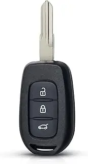 FLJKCT 3 Button Replacement Remote Car Key Shell,for Renault Duster Sandero Logan Clio Captur Laguna Scenic 2013 2014 2015 2016