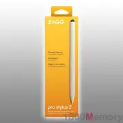 ZAGG Pro Stylus 2 Pencil Pen with Wireless Charging Adapter White for Apple iPad