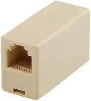 Avico Telephone Adaptor US Modular Socket to US Modular Socket 6P4C Cord Joiner