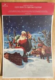 RARE Vintage Hallmark Countdown To Christmas Calendar A Visit From St. Nicholas