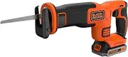 [BLACK+DECKER] BDCR18M1-QW Cordless Reciprocating Saw 18V-1.5Ah 1 Battery 140mm Blade