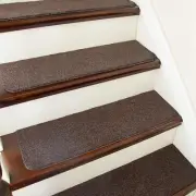 Non-slip Stair Treads Wooden Steps Carpet Indoor 4pcs Mat 28inx9in Runners Rugs