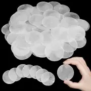 120 Pcs 2 Inch Round Natural Capiz Shells for DIY Crafts Hanging Wind Chimes