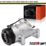 A/C AC Compressor w/ Clutch for Honda Civic 2016-2021 CR-V 2017-2022 1.5L CVC (for: Honda)
