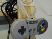 Super Nintendo SNES Controller Holder Wall Mount Compact Display Case with Logo