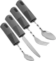 Elderly Dinnerware Set Anti-Tremor Utensils Swivel Forks Spoons Knife Universal Design for Disabled Adults