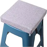 Stool Cushion Square with Ties 10/11/12/14in,Non-Slip Bar Stool Cushion Square Seat Cushion with Machine Washable Cover Chair Seat Cushion Textured Barstool Pad(#4,10x10x2in)
