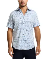 Robert Graham Makemo Printed Short Sleeve Button Front Shirt