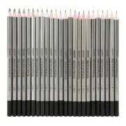 Artisan's Choice 24-Piece Sketch Pencil Set - Professional Graphite and Colored