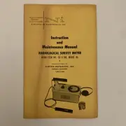 Radiological Survey Meter Instruction Manual CD V-700 6b Geiger Counter