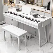 (Piano Bench Not Included!) 88-Key Electric Piano, Multi-Function Vanity Drawer Piano, Desk Electric Piano,White,Hammer Style