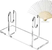 Acrylic Fan Display Stand, Folding Clear Fan Holder, Japanese Acrylic Handheld Fan Display Stand, Handheld Cooling Tool Organizer, Stage Performance Props Display Base for Home Shop